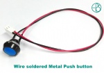 Wire soldered push button switch