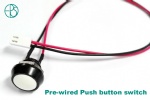 Push button switch wire soldered