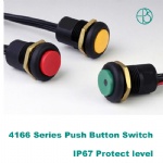 16mm push button switch with wire