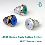 metal push button switch with LED