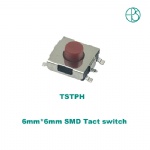 Flat housing SMD tact switch