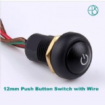 Long life protected push switch